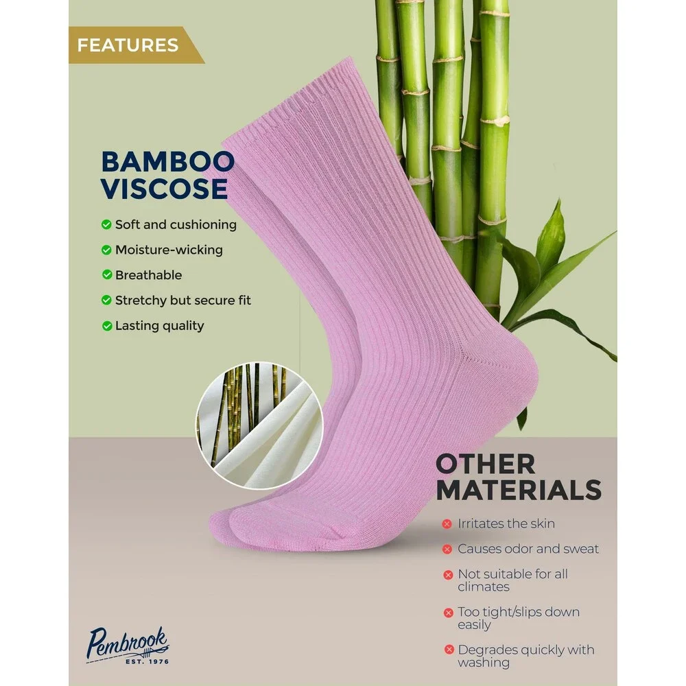 Pembrook Women's Pink Light Purple Blue Green Yellow Ribbed Knit SZ9-11-6PK